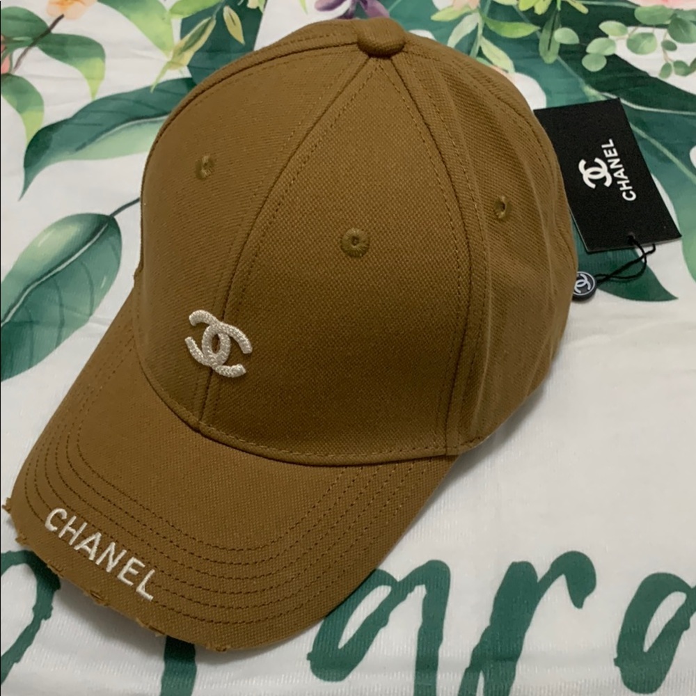Chanel Brown Baseball Cap